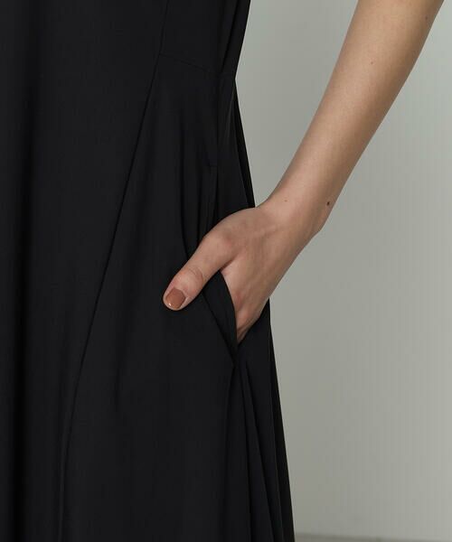 COMME CA PLATINUM / コムサ・プラチナ ロング・マキシ丈ワンピース | ユーロジャージー フィット&フレアワンピース | 詳細12