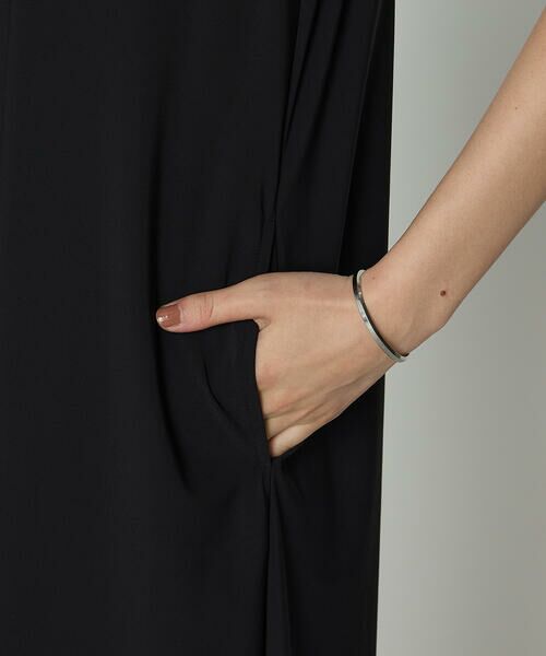 COMME CA PLATINUM / コムサ・プラチナ ロング・マキシ丈ワンピース | ユーロジャージーIライン ロングワンピース | 詳細10