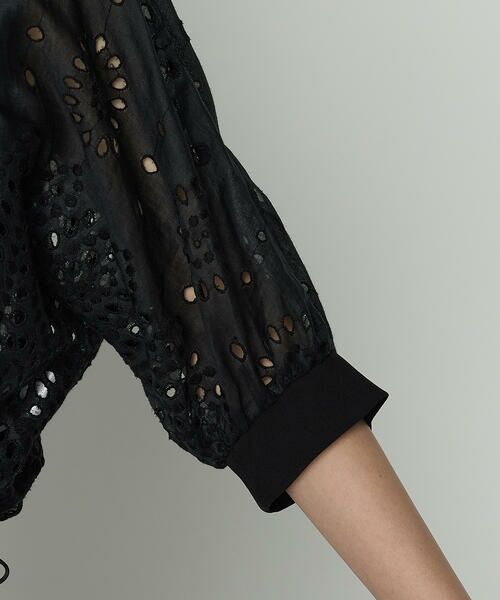 COMME CA PLATINUM / コムサ・プラチナ ブルゾン | エンブロイダリー ラミー刺繍ブルゾン | 詳細13