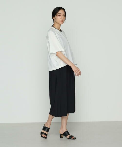 COMME CA PLATINUM / コムサ・プラチナ Tシャツ | プレーティング天竺 テントライン プルオーバー | 詳細1