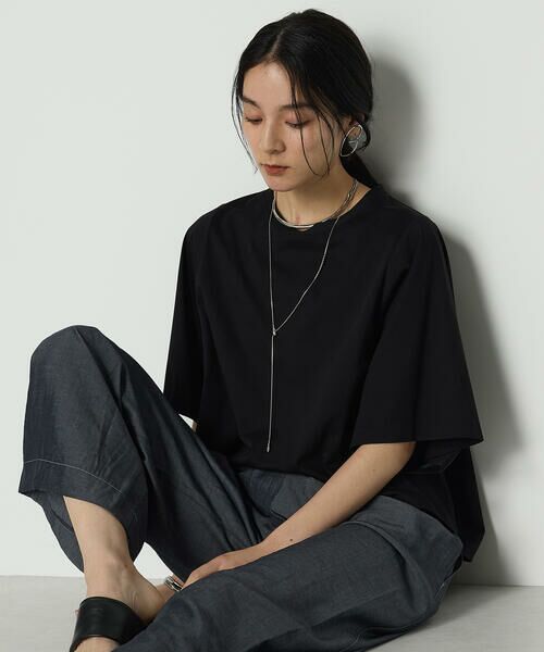 COMME CA PLATINUM / コムサ・プラチナ Tシャツ | プレーティング天竺 テントライン プルオーバー | 詳細16