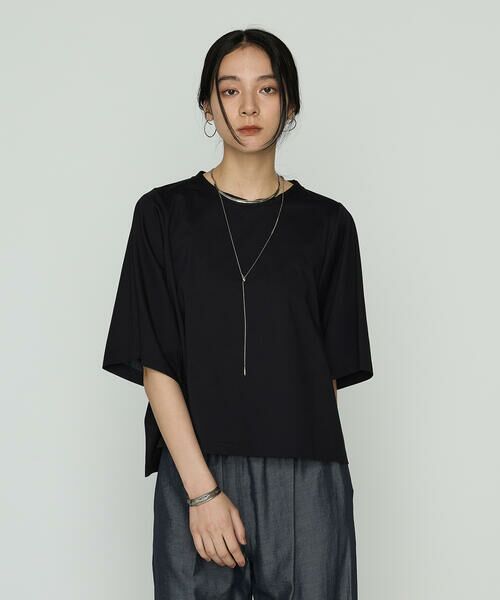 COMME CA PLATINUM / コムサ・プラチナ Tシャツ | プレーティング天竺 テントライン プルオーバー | 詳細7