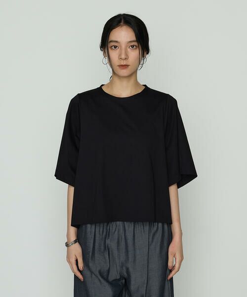 COMME CA PLATINUM / コムサ・プラチナ Tシャツ | プレーティング天竺 テントライン プルオーバー | 詳細8