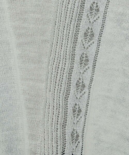 COMME CA PLATINUM / コムサ・プラチナ ニット・セーター | ハイグレードラミー シアー×ラメレースベスト | 詳細9
