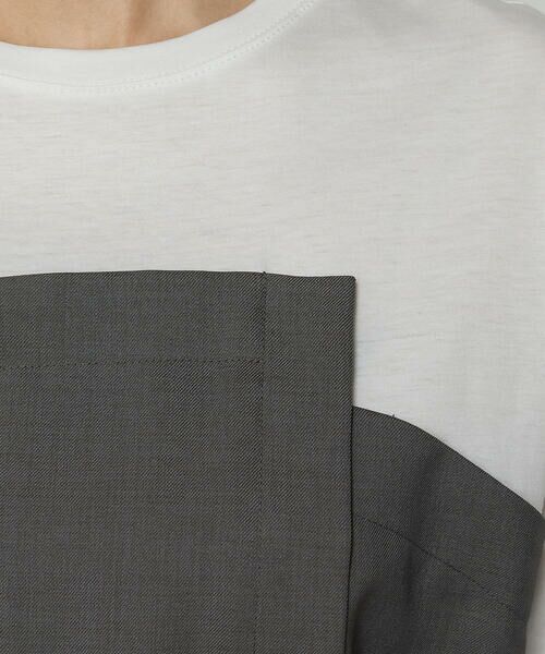 COMME CA PLATINUM / コムサ・プラチナ カットソー | コンパクトクールローレル天竺 ビスチェレイヤード風カットソー | 詳細9