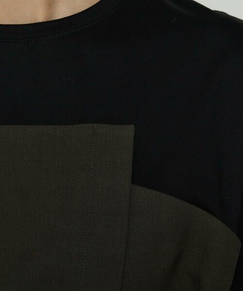 COMME CA PLATINUM / コムサ・プラチナ カットソー | コンパクトクールローレル天竺 ビスチェレイヤード風カットソー | 詳細21