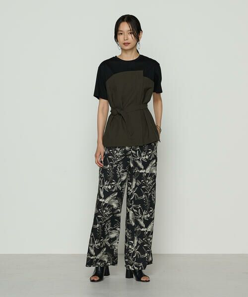 COMME CA PLATINUM / コムサ・プラチナ カットソー | コンパクトクールローレル天竺 ビスチェレイヤード風カットソー | 詳細18