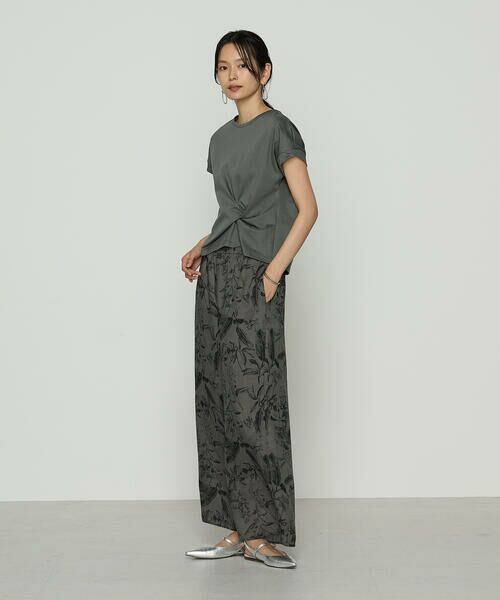 COMME CA PLATINUM / コムサ・プラチナ その他パンツ | 麻調ポリエステル ボタニカルプリントパンツ | 詳細13