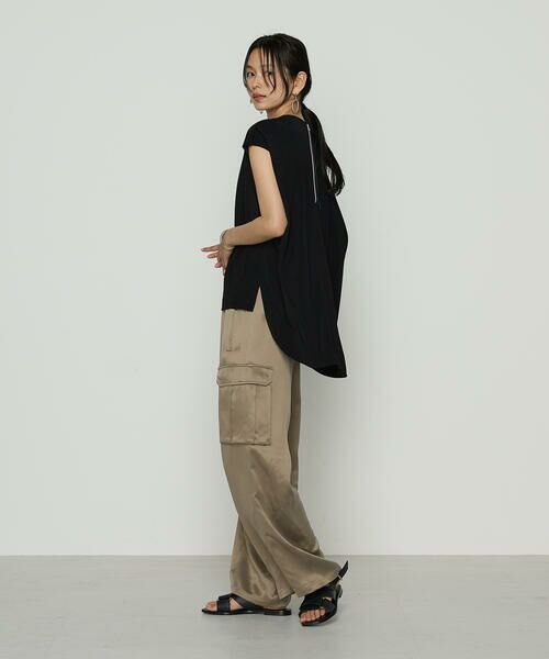 COMME CA PLATINUM / コムサ・プラチナ その他パンツ | キュプラツイル サテンツイルワイドカーゴパンツ | 詳細13