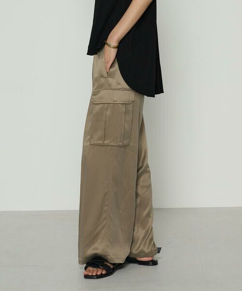 COMME CA PLATINUM / コムサ・プラチナ その他パンツ | キュプラツイル サテンツイルワイドカーゴパンツ | 詳細14