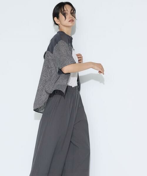 COMME CA PLATINUM / コムサ・プラチナ シャツ・ブラウス | リネンコードレース シャツブラウス | 詳細6