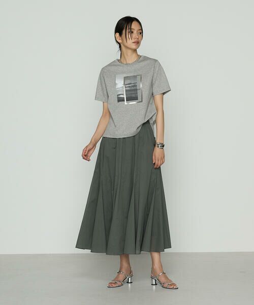 COMME CA PLATINUM / コムサ・プラチナ ロング・マキシ丈スカート | 80ナチュラルローン スカート | 詳細5