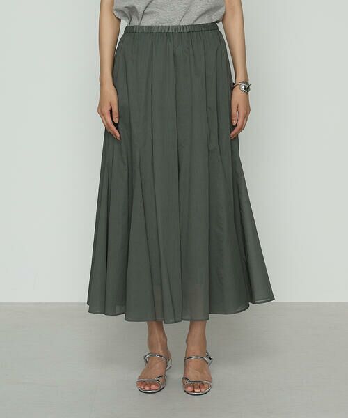 COMME CA PLATINUM / コムサ・プラチナ ロング・マキシ丈スカート | 80ナチュラルローン スカート | 詳細8