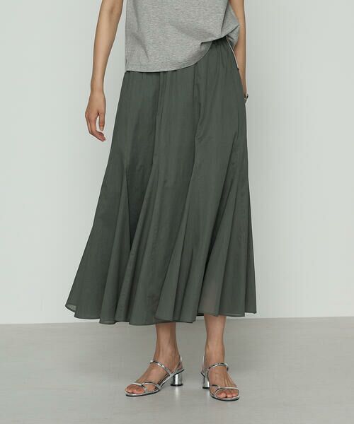 COMME CA PLATINUM/コムサ・プラチナ 80ナチュラルローン スカート 21:グリーン 11号 COMME CA PLATINUM/コムサ・プラチナ 80ナチュラルローン スカート 21:グリーン 11号