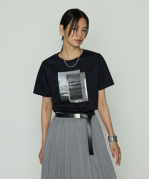 コムサプラチナ　K.T ホワイト Tシャツ M COMME CA PLATINUM / コムサ・プラチナ （レディース） Tシャツ