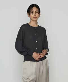 COMME CA PLATINUM / コムサ・プラチナ カーディガン・ボレロ | モダールコットン14G天竺 ニットカーディガン