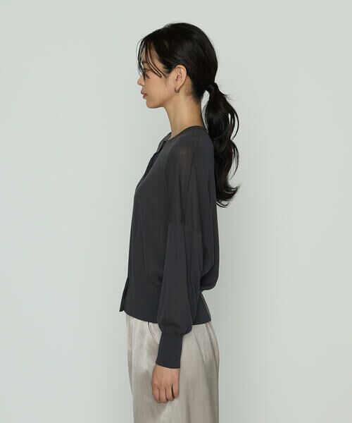 COMME CA PLATINUM / コムサ・プラチナ カーディガン・ボレロ | モダールコットン14G天竺 ニットカーディガン | 詳細10