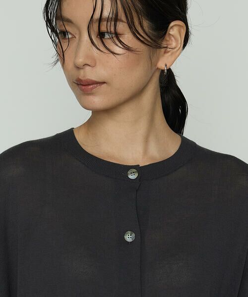 COMME CA PLATINUM / コムサ・プラチナ カーディガン・ボレロ | モダールコットン14G天竺 ニットカーディガン | 詳細11