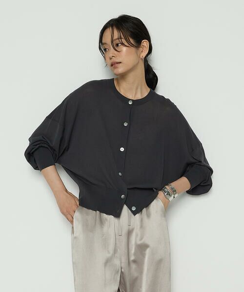 COMME CA PLATINUM / コムサ・プラチナ カーディガン・ボレロ | モダールコットン14G天竺 ニットカーディガン | 詳細16