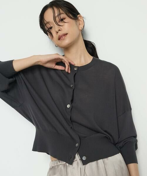 COMME CA PLATINUM / コムサ・プラチナ カーディガン・ボレロ | モダールコットン14G天竺 ニットカーディガン | 詳細17