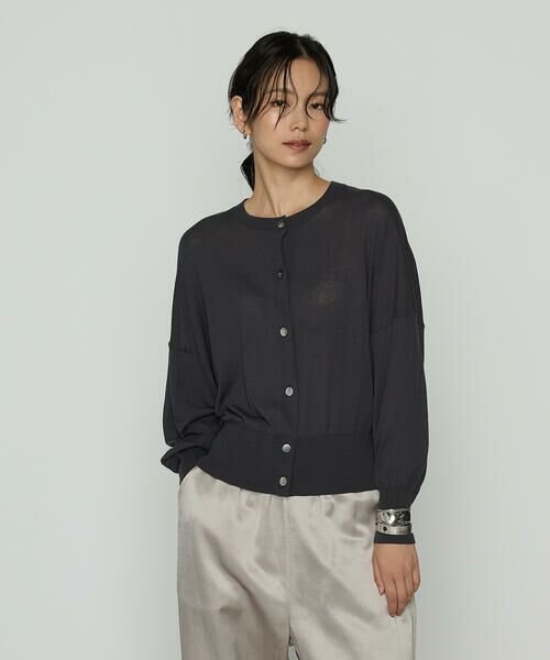 COMME CA PLATINUM / コムサ・プラチナ カーディガン・ボレロ | モダールコットン14G天竺 ニットカーディガン | 詳細7