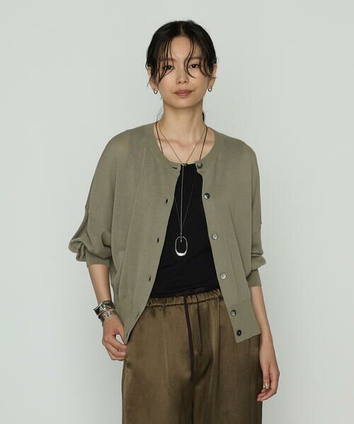 COMME CA PLATINUM / コムサ・プラチナ カーディガン・ボレロ | モダールコットン14G天竺 ニットカーディガン | 詳細21