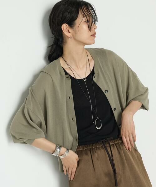 COMME CA PLATINUM / コムサ・プラチナ カーディガン・ボレロ | モダールコットン14G天竺 ニットカーディガン | 詳細24