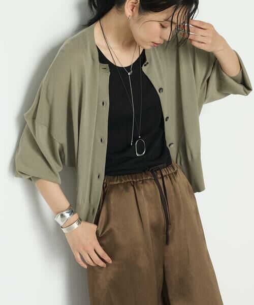 COMME CA PLATINUM / コムサ・プラチナ カーディガン・ボレロ | モダールコットン14G天竺 ニットカーディガン | 詳細25