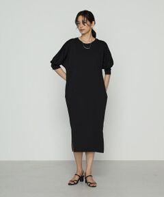 COMME CA PLATINUM / コムサ・プラチナ ロング・マキシ丈ワンピース | コンパクトベアフライス カットソーワンピース