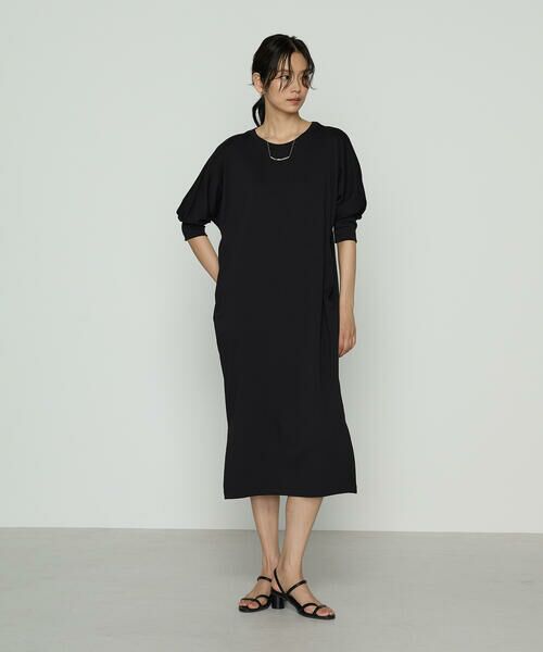 COMME CA PLATINUM / コムサ・プラチナ ロング・マキシ丈ワンピース | コンパクトベアフライス カットソーワンピース | 詳細1