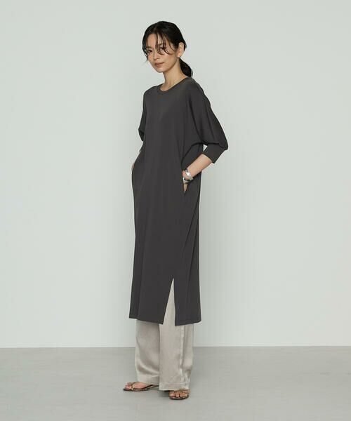 COMME CA PLATINUM / コムサ・プラチナ ロング・マキシ丈ワンピース | コンパクトベアフライス カットソーワンピース | 詳細5