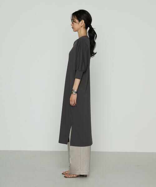 COMME CA PLATINUM / コムサ・プラチナ ロング・マキシ丈ワンピース | コンパクトベアフライス カットソーワンピース | 詳細9