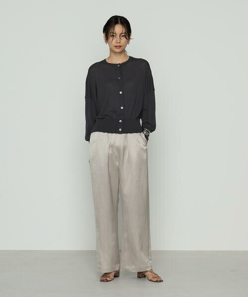 COMME CA PLATINUM / コムサ・プラチナ その他パンツ | ブライトカルゼ ワイドパンツ | 詳細1