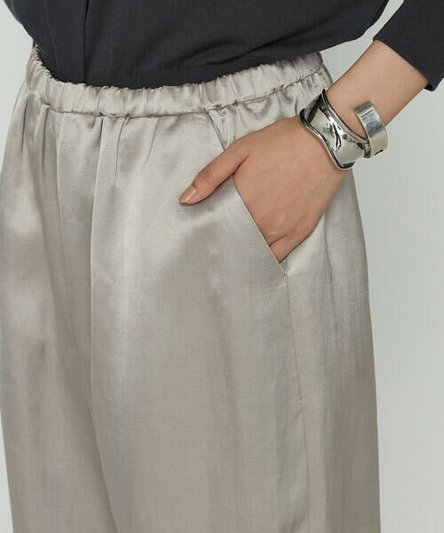 COMME CA PLATINUM / コムサ・プラチナ その他パンツ | ブライトカルゼ ワイドパンツ | 詳細9