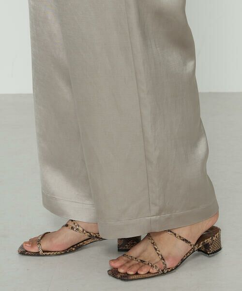 COMME CA PLATINUM / コムサ・プラチナ その他パンツ | ブライトカルゼ ワイドパンツ | 詳細10