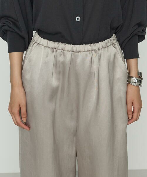 COMME CA PLATINUM / コムサ・プラチナ その他パンツ | ブライトカルゼ ワイドパンツ | 詳細7
