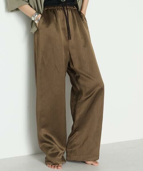 COMME CA PLATINUM / コムサ・プラチナ その他パンツ | ブライトカルゼ ワイドパンツ | 詳細16