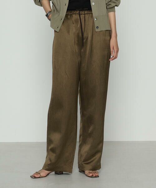 COMME CA PLATINUM / コムサ・プラチナ その他パンツ | ブライトカルゼ ワイドパンツ | 詳細14