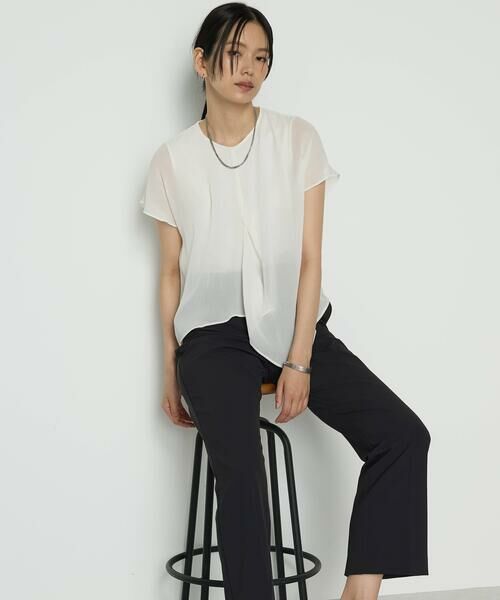 COMME CA PLATINUM / コムサ・プラチナ シャツ・ブラウス | リライムジョーゼット ブラウス | 詳細11