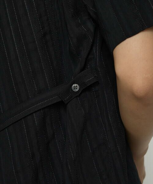 COMME CA PLATINUM / コムサ・プラチナ カットソー | ジャカードボーダー ゆったりプルオーバー | 詳細13