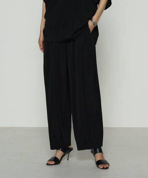 COMME CA PLATINUM / コムサ・プラチナ その他パンツ | ハイテンションポンチライト ドレープタックパンツ | 詳細4