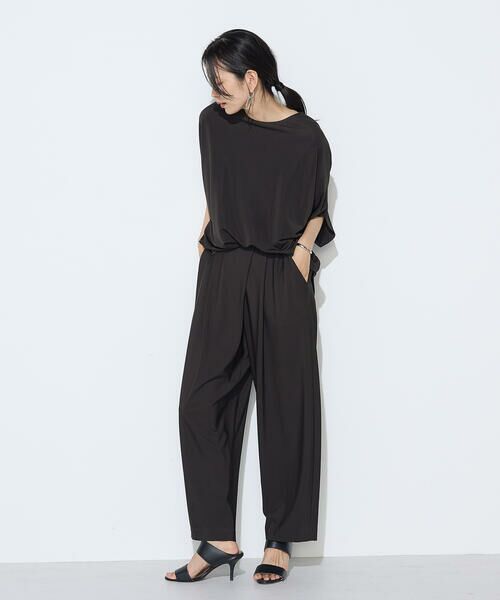 COMME CA PLATINUM / コムサ・プラチナ その他パンツ | ハイテンションポンチライト ドレープタックパンツ | 詳細18