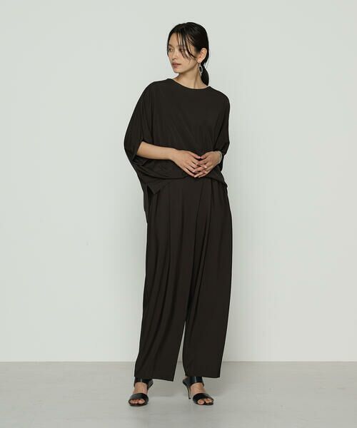 COMME CA PLATINUM / コムサ・プラチナ その他パンツ | ハイテンションポンチライト ドレープタックパンツ | 詳細14