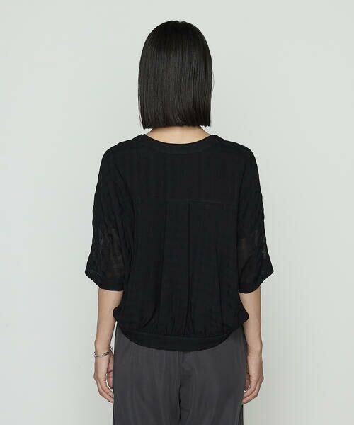 COMME CA PLATINUM / コムサ・プラチナ ブルゾン | チェック柄カラミ ショートブルゾン | 詳細7