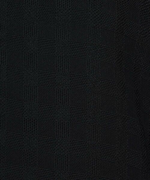 COMME CA PLATINUM / コムサ・プラチナ ブルゾン | チェック柄カラミ ショートブルゾン | 詳細11