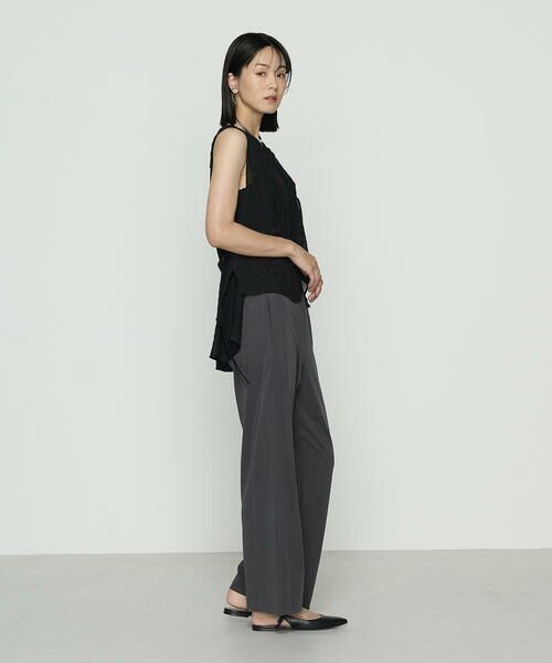 COMME CA PLATINUM / コムサ・プラチナ ベスト | チェック柄カラミ ジレ | 詳細1