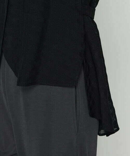 COMME CA PLATINUM / コムサ・プラチナ ベスト | チェック柄カラミ ジレ | 詳細9