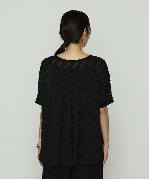 COMME CA PLATINUM / コムサ・プラチナ カットソー | バイアス柄カットジャカード バイアス柄プルオーバー | 詳細5