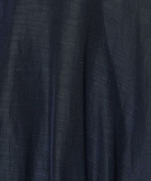 COMME CA PLATINUM / コムサ・プラチナ ロング・マキシ丈ワンピース | アセテートリネンタッサー ヘンリーネックワンピース | 詳細20