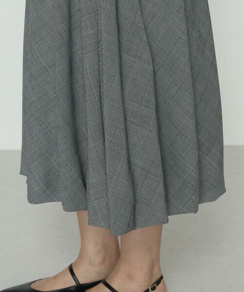 COMME CA PLATINUM / コムサ・プラチナ ロング・マキシ丈スカート | シアーグレンチェック バルーンスカート | 詳細6